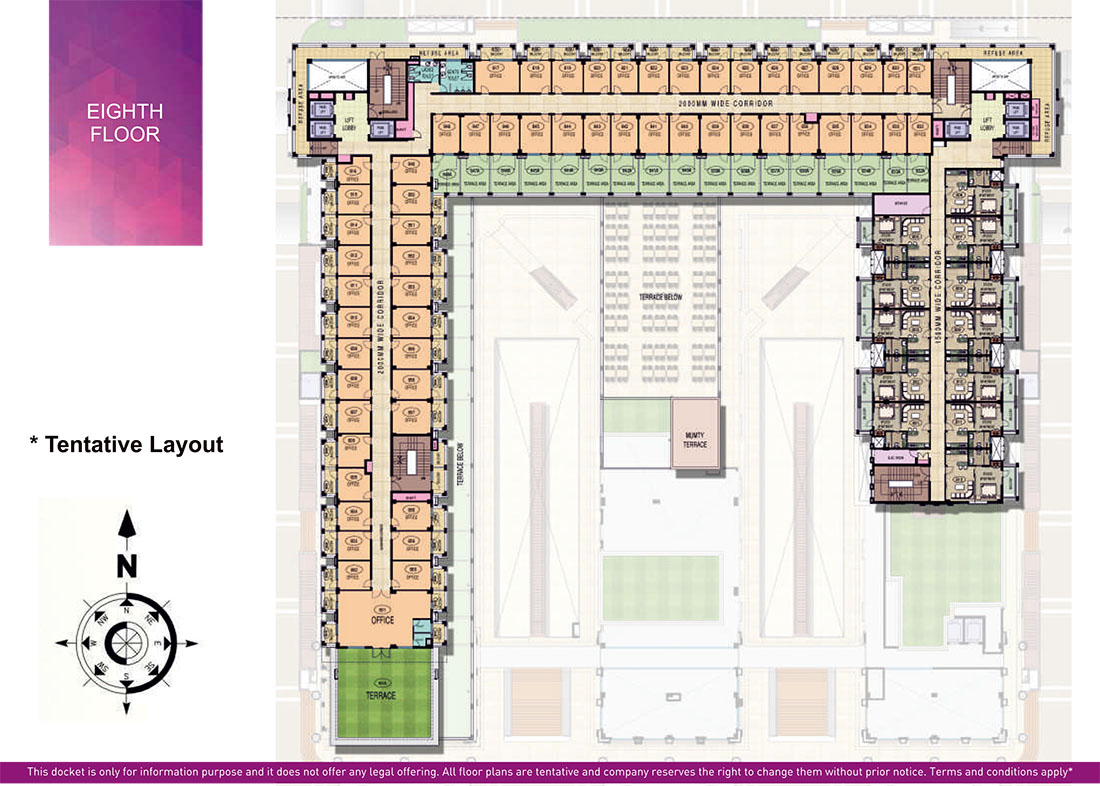 Galaxy Diamond Plaza Eighth Floor Plan