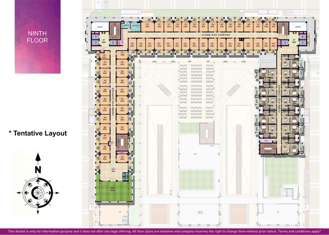 Galaxy Diamond Plaza Ninth Floor Plan