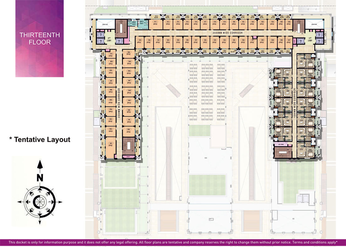 Galaxy Diamond Plaza Thirteenth Floor Plan